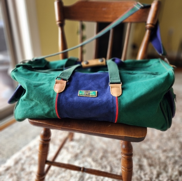 Alexander Julian Handbags - Vintage Alexander Julian Large Duffle Bag